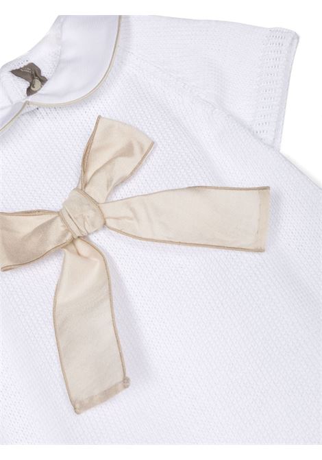 Tutina con fiocco LITTLE BEAR | 6001BIANCO/CORDA
